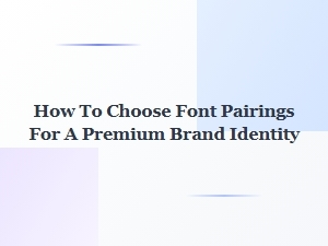 Mastering Font Pairings for Premium Brand Identity